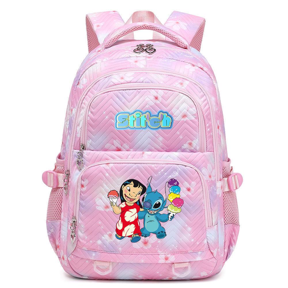 03 Cartoon Printing Multi-Compartment Middle And High School Schoolbag Cute And Lightweight Girls Backpack Young 44CMX34CMX17CM