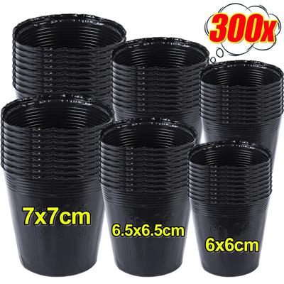 Thickened Plastic Nursery Pots Seed Starter Pot Vegetable Seedlings Cuttings Transplanting Seedling Containers Garden Supplies