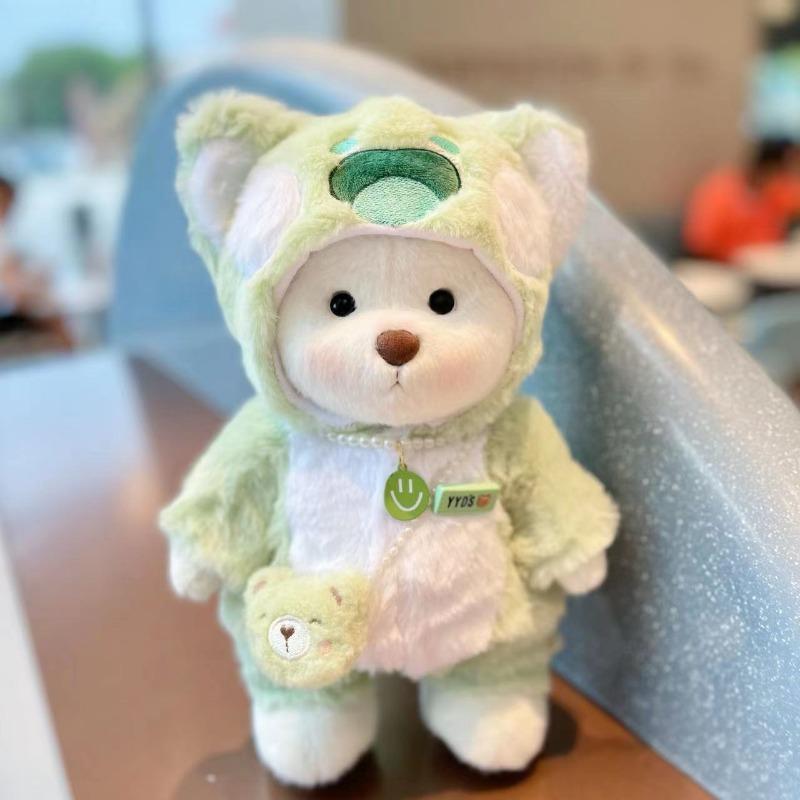 30cm Handmade Original Teddy Bear Stuff Plush Doll With Clothes Lina Bear Kawaii Plushies Birthday Gift For Children Girlfriend