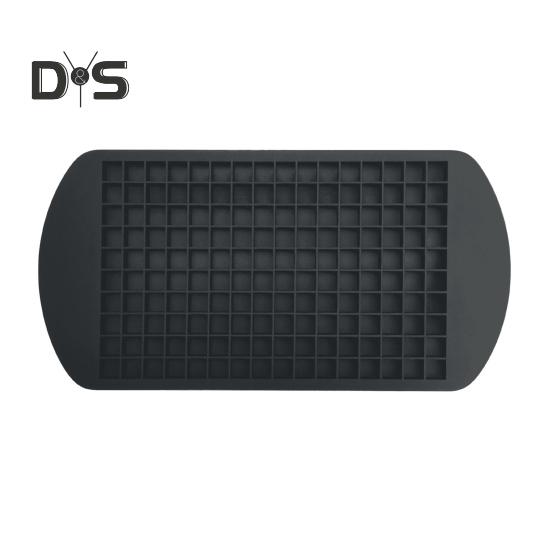 

Силиконовый мини-лоток для льда 160 маленьких кубиков кубиков льда для визуального восприятия Быстрая заморозка Легкое удаление льда Идеальный инструмент для самостоятельного изготовления чёрный