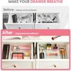 Bathroom Storage Organizer 25PCS Clear Plastic Drawer Bins for Makeup Kit Cosmetics Skincare Multi Size Tub