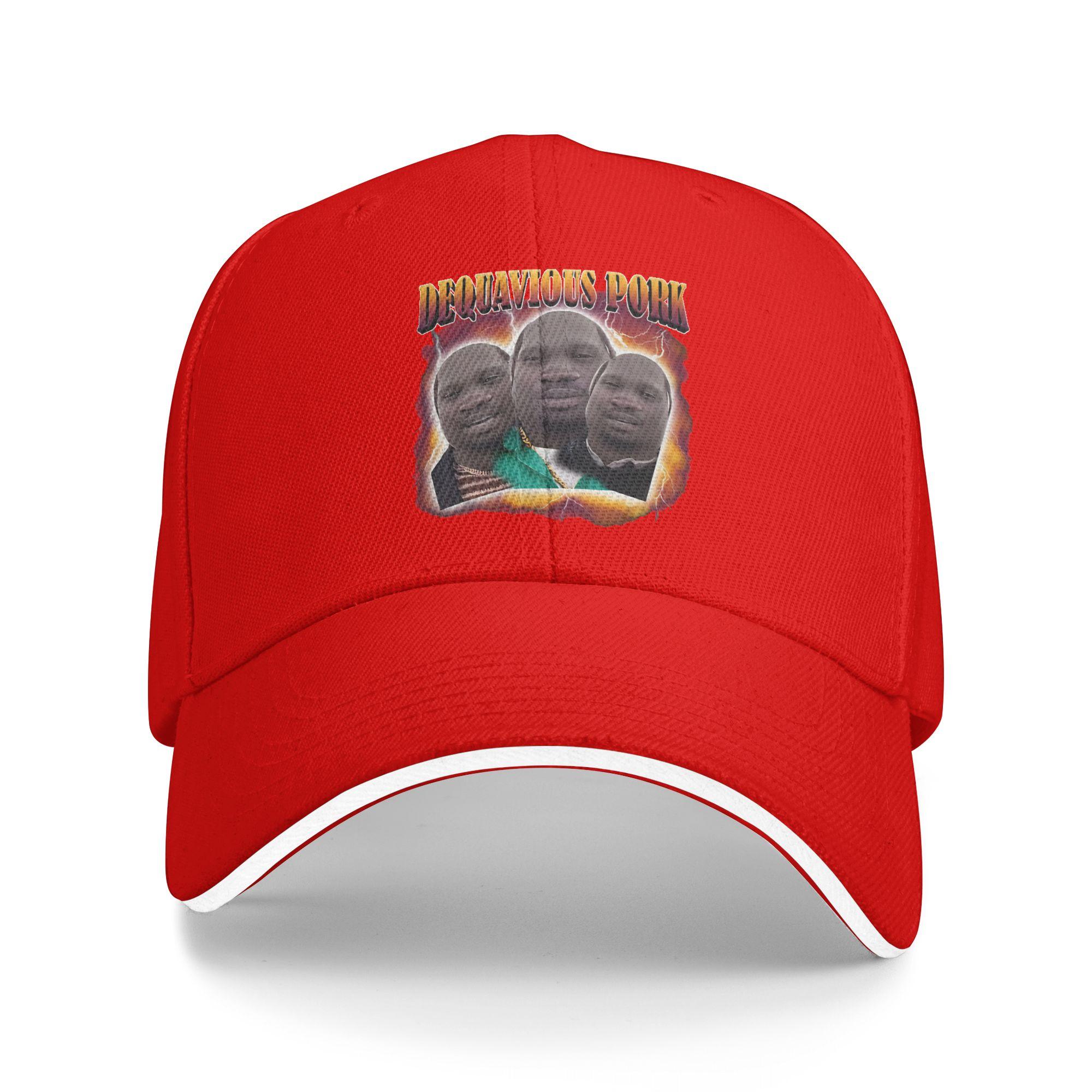Dequavious Pork Funny Dank Meme Sun Baseball Cap Summer Design Print Trucker Hat For FeUnisex Unisex Tennis Skate Baseball Caps One Size