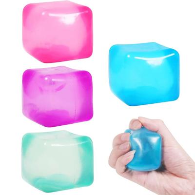 Transparenter quadratischer Knet-Musik-Sensorisches Quetschspielzeug, Stressabbau-Artefakt, Zufällige Farbe