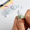 M-10pcsSilicone Cable Ties,Cord Organizer,Cable Straps,Reusable Cord Ties,Travel Cable Organizer ,Cute Elastic Tie, Wire Ties