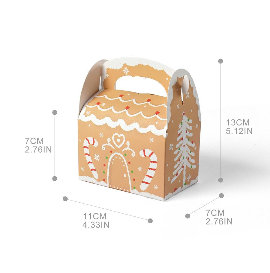 6/12pcs Christmas Gift Box Candy Cookie Boxes Gift Packaging Supplies Merry Christmas Party Decoration Navidad New Year 2025
