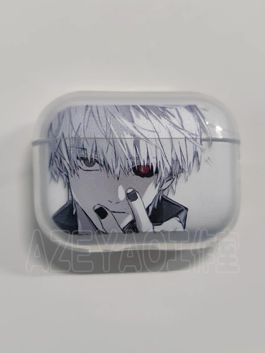 Anime Luxe Tokyo Ghoul Airpods Hoesje Voor Airpods 4 Schokbestendige Cover Voor AirPods 4 Pro Pro2 Transparante Oortelefoon Hoesjes Tassen For AirPods 1 2