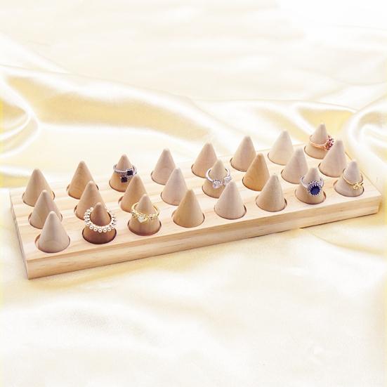 Ring Display Stand Modern Reusable Burr-free 6/12/24 Holder Jewelry Tray Commercial Use