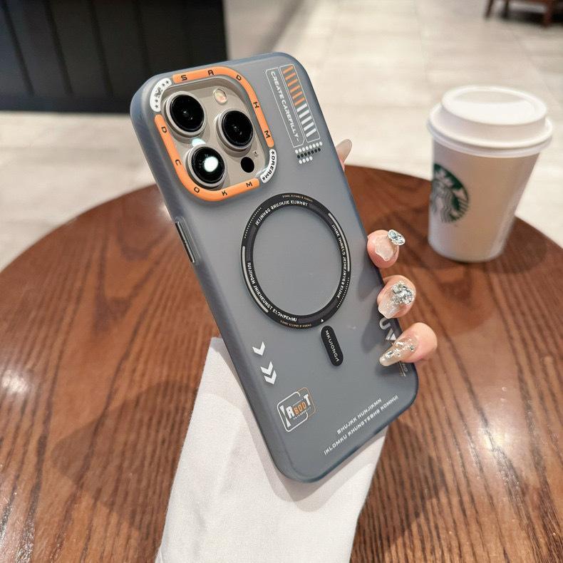 Applicable To IPhone17 Magnetic Absorbent M1 Mobile Phone Case Matte Skin Feeling Apple 16 Promax Trendy Brand 15 Anti Fall Protection Case