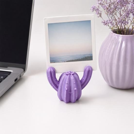 Kaktus Fotoordner, Desktop Foto Visitenkartenhalter, PLA-Material Mini-Größe Foto-Clip für Büro Heimdekoration