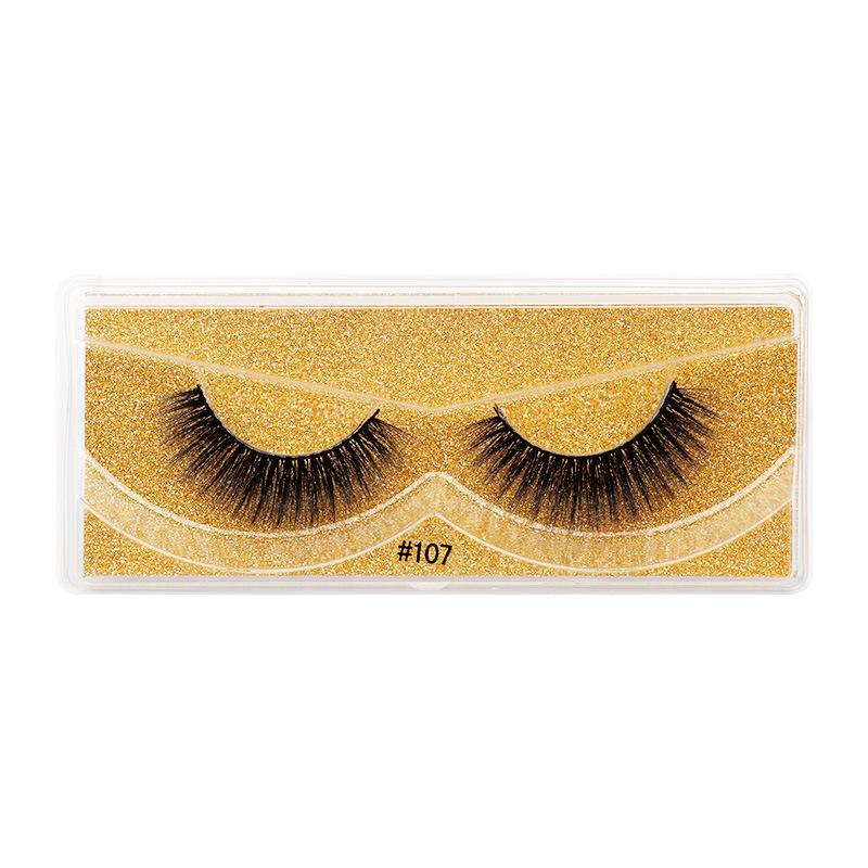 3D Imitation Mink False Eyelashes - Natural, Thick, and Three-Dimensional Style