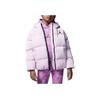 Jordan Kids Logo Solid Zip-Up Hooded Down Jacket Kids Outerwear Pink FB9263-663