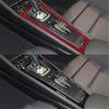 Red Carbon Fiber Gear Shift Frame Cover Trim For Porsche 718 Boxster Cayman