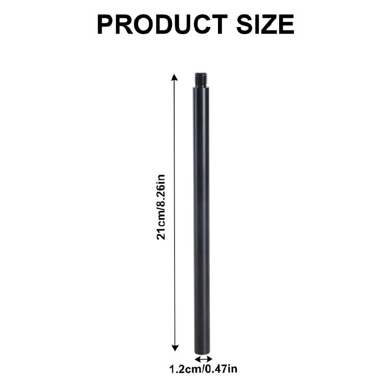 M10 Extension Rod for Tripods Monopods Fill Light 12mm Aluminum Extender Stick for Camera and Bike Mount Stability