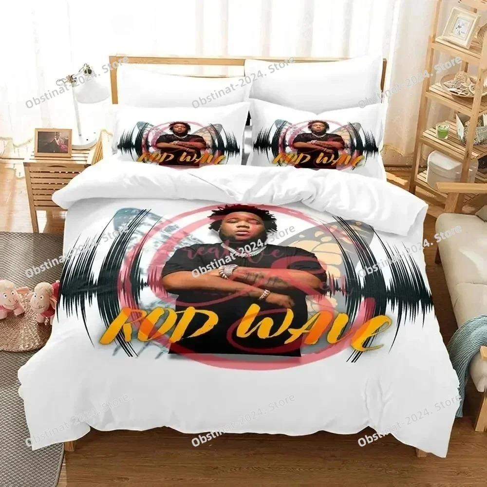 3D Print Rapper Rod Wave Bedding Set Printed Bed Set Duvet Cover Sheet Pillowcase Bed Soft Quilt Cover Full Queen King Size