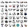 Cute Cartoon Panda Stickers Black White Diy Kids Toy Gift Decorative Decal For Phone Laptop Bottles Scrapbook Luggage Waterproof
