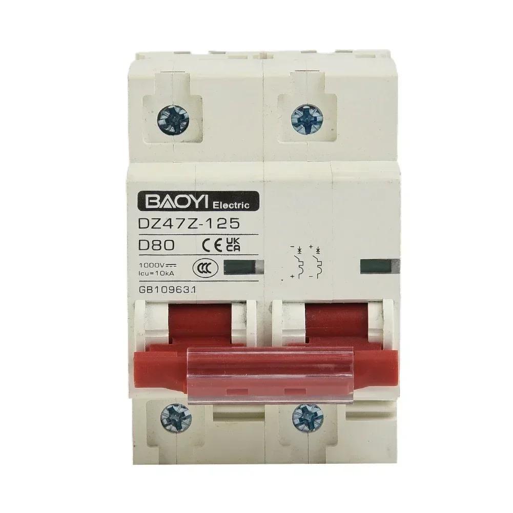 High performance 2PFor DC1000V Solar Miniature Circuit Breaker Battery Switch for Photovoltaic and For DC MCBs