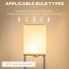 Modern Metal Floor Lamp With Shelves 3 Layer Shelf Tall Standing Lamp With Fabric Lampshade Pull Chain Switch For Living Room Bedroom Bulb Not