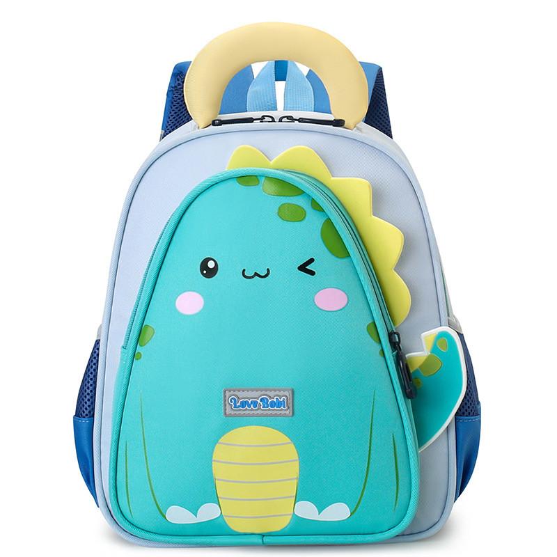 Bear Cartoon Pattern Cute Toddler Backpack With Nylon Fabric For Travel School