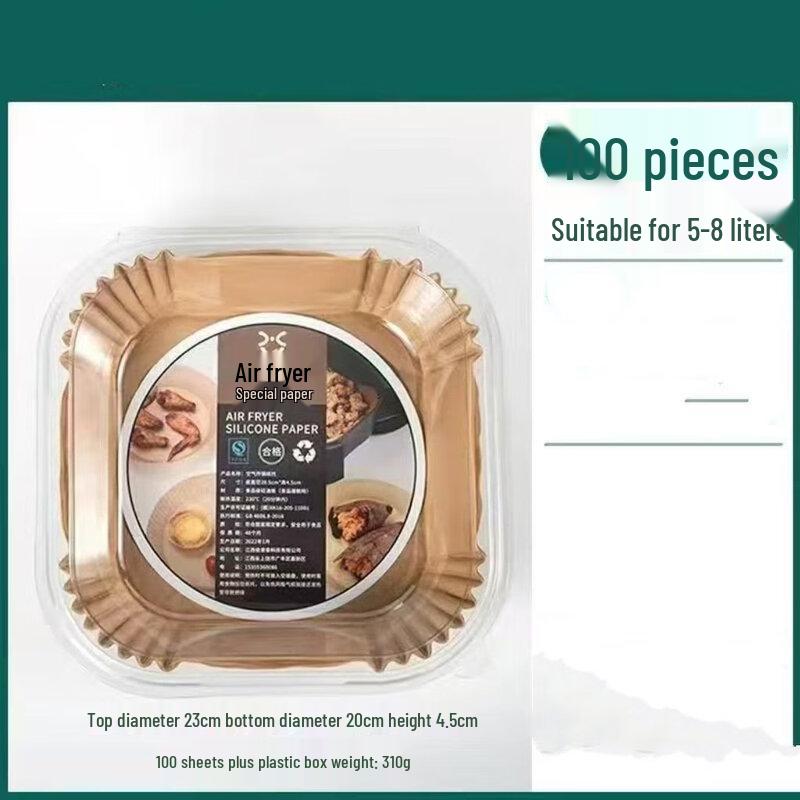 

ZISIZ Large Square Oil-Absorbing Food Liners (4-Pack)