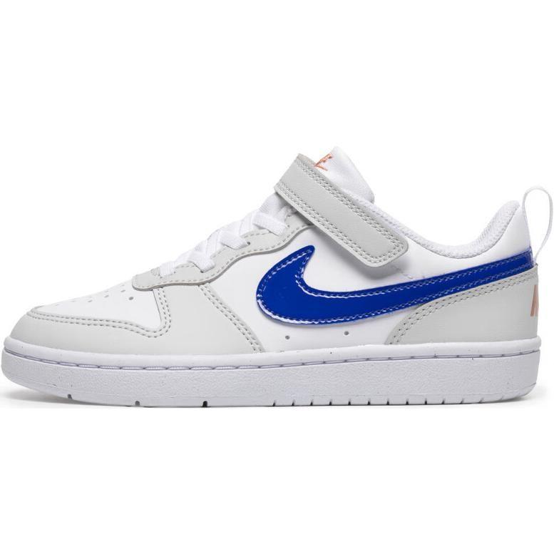 Nike Court Borough Low top Kinder-Skateboardschuhe Weiß/Blau Kinder im Alter von 3-7 Jahren DV5457-125
