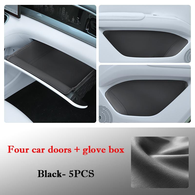 For Xpeng G6 2026 2026 2026 Car Door Slot Storage Box Leather Protective Pad Cover Glove Box Storage Barrel Interior Accessories