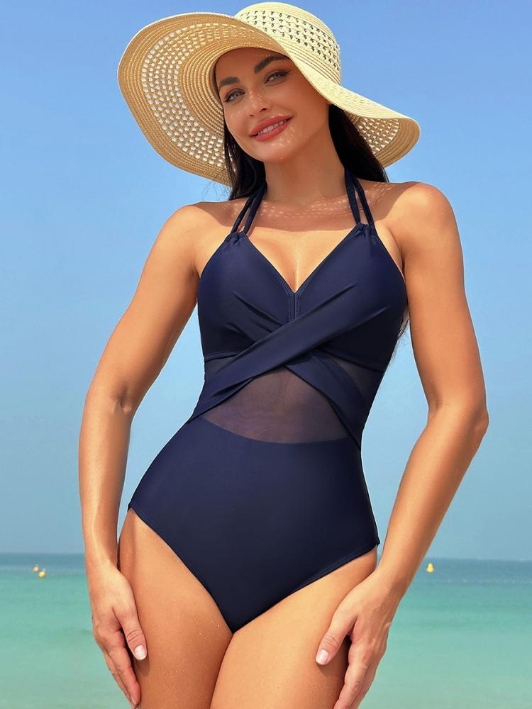Damski jednoczęściowy strój kąpielowy jednolity push up bikini dla pań lato 2025 moda pływanie strój plażowy seksowne stroje kąpielowe ubrania