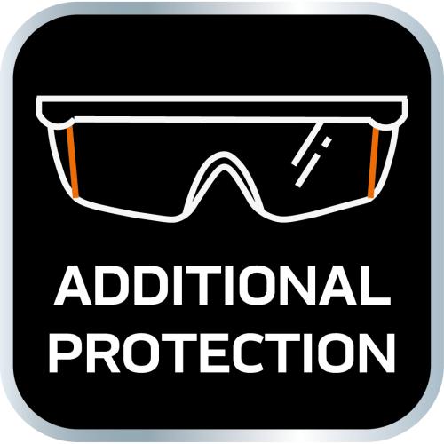 Safety glasses, white lenses, adjustable temples