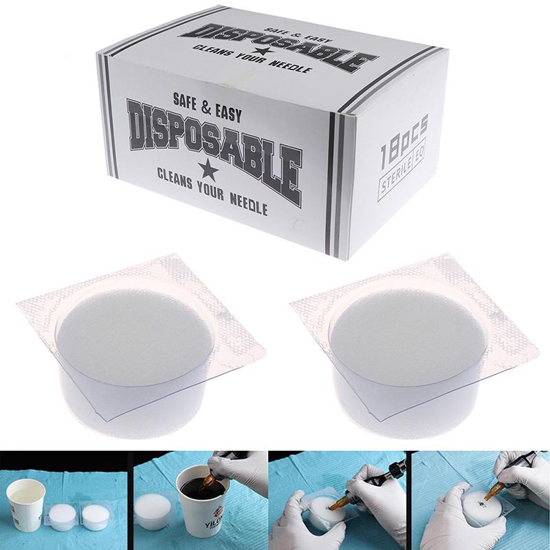 18Pcs Tattoo Dip Cap Cup Dipping Dipcap Clean Blend Dry Needle ...