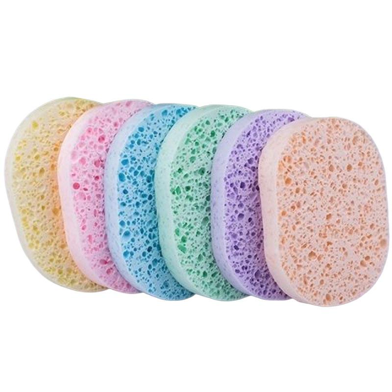 Thickened Wood Pulp Facial Cleansing Sponge for Deep Cleaning and Makeup Removal