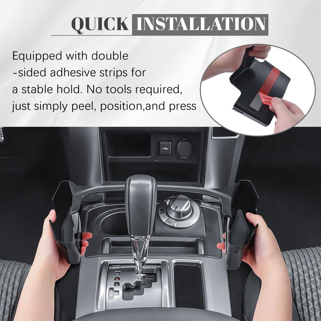 Gear Shift Hanging Storage Box for 2010-2025 Toyota 4Runner Center Console Organizer Gear Shift Side Interior Storage Box Tray