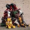 DD02 Anime Transformation Toys AOYI 8 IN 1 Cool Action Figure Scrapper Model G1 KO SS60 Devastator Engineering Car Robot Kid Boy