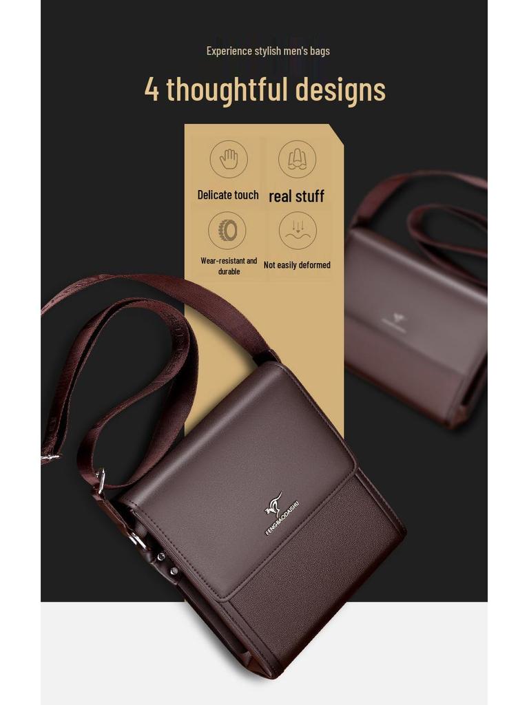 2025 Herren Umhängetasche mit großem Fassungsvermögen für Business Casual - Horizontale & Vertikale Tablet-Stile