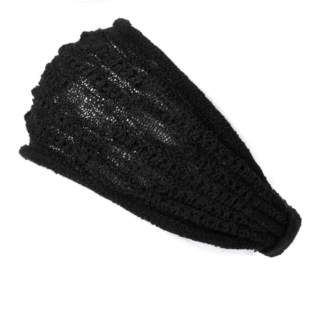 

Хлопковая сетчатая повязка на голову Размер подходит Удобная и сухая Круглый год Черная [CHARM] 100% (Один Все) - (Спорт/Умывание/Защита от пота) - чёрный