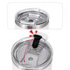 600ml Vacuum Insulated Stainless Steel Tumbler with Perforated Coffee for and Black Lid, Bottle, Students, Women, Men,
