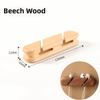 Portable 2/3 Slots Wooden Cable Clamp Self-Adhesive Universal Cable Management Space Saving Wire Organizer Home