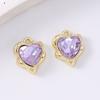 5pcs Elegant Crystal CZ Love Heart Charms Pendants for Necklace Earrings Bracelet DIY Jewelry Making Accessories Supplies