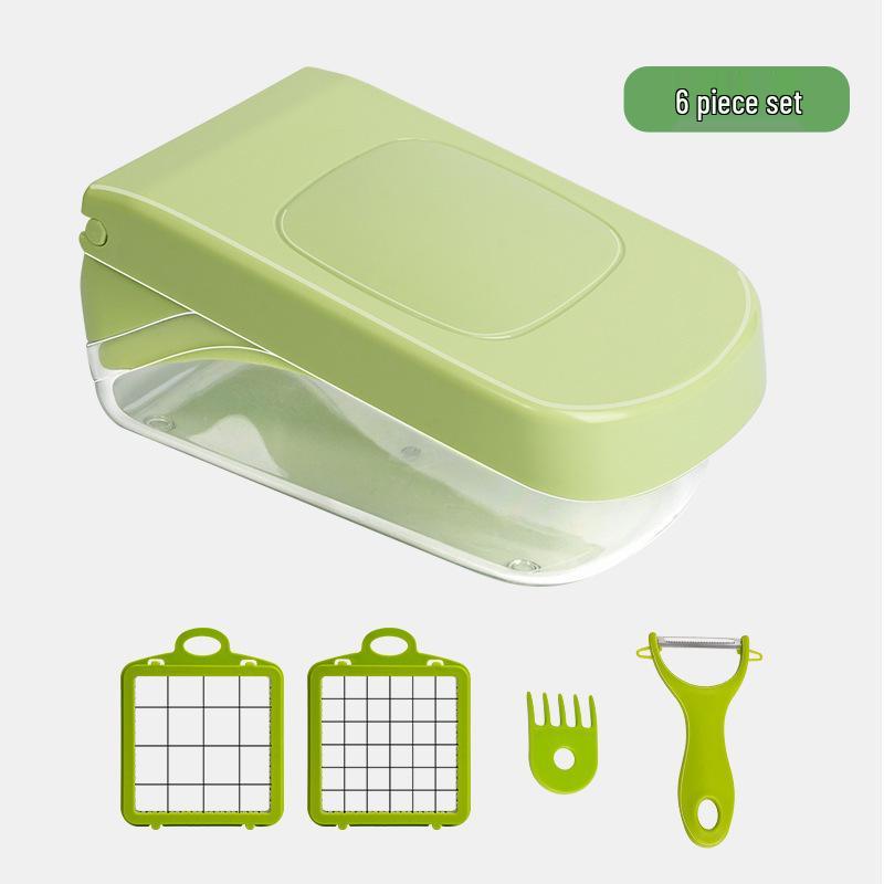 Трансграничный многофункциональный овощечистка, терка, слайсер и кубикорез