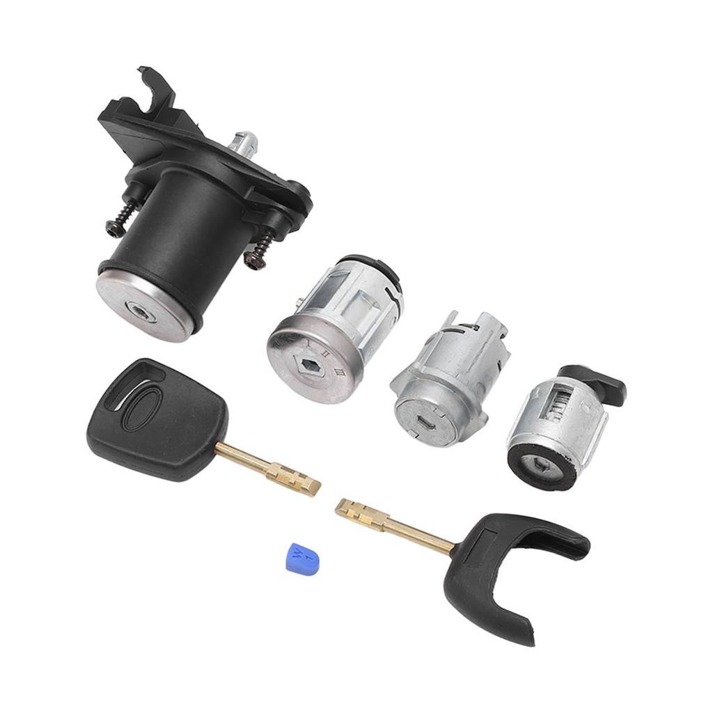 Ignition Starter Switch Door Lock Cyclinder Set 2S61 A22050 BM Replacement for Ford Fiesta MK5 Fusion