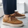 High-value Handsome 2025 New Small Black Shoes Casual Platform Versatile Sports Students Black Board Shoes American Retro