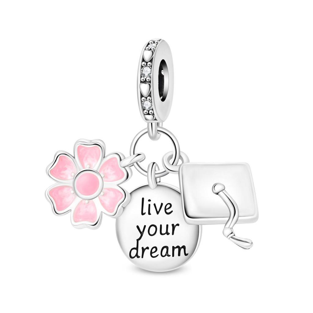 Graduation Season Charm Panda Owl Pendant Bracelet Jewelry Accessory