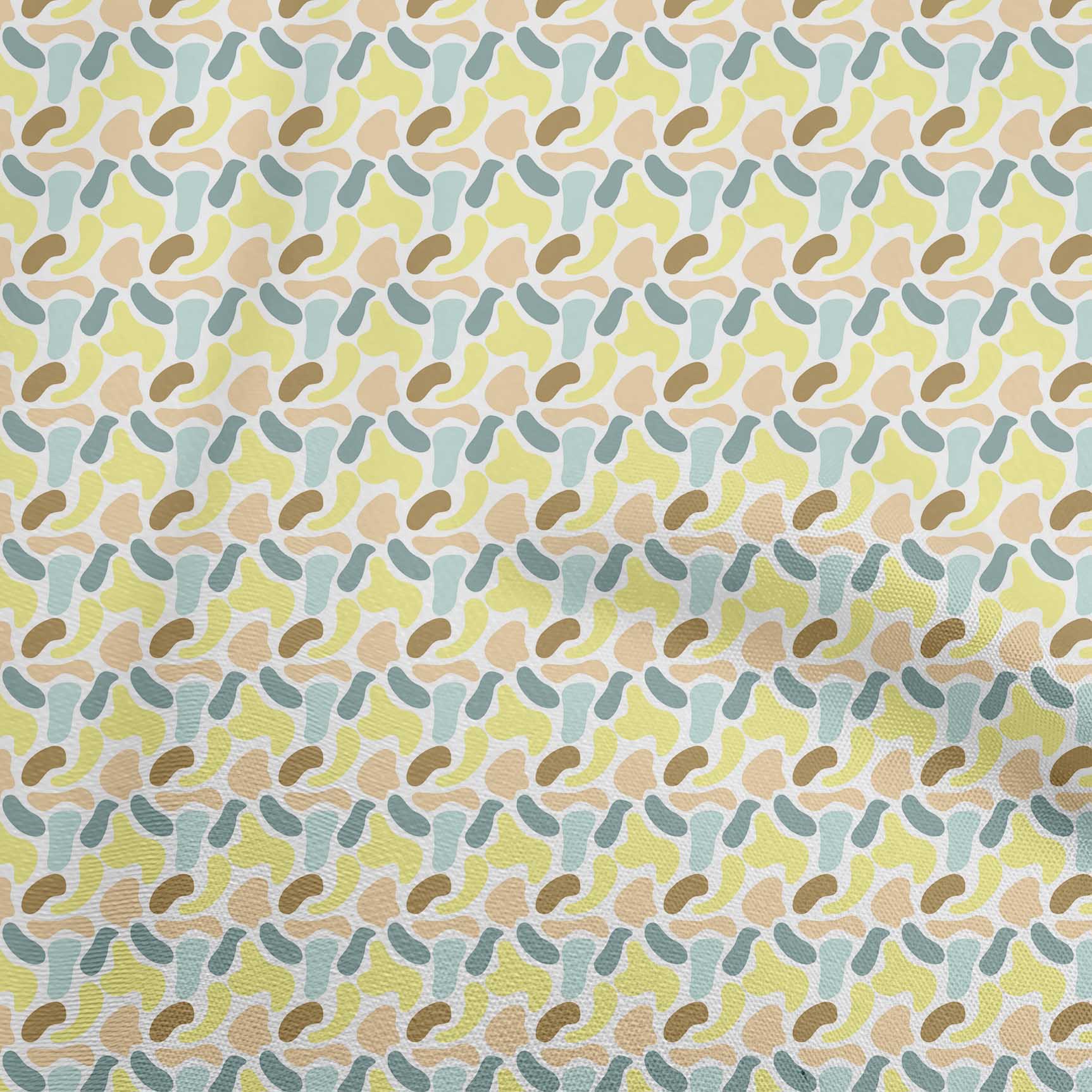 

oneOone Georgette Viscose Light Green Fabric Abstracts Sewing Material Print Fabric By The Yard 42 Inch 42 Inch Wide - Viscose Chiffon жовтий
