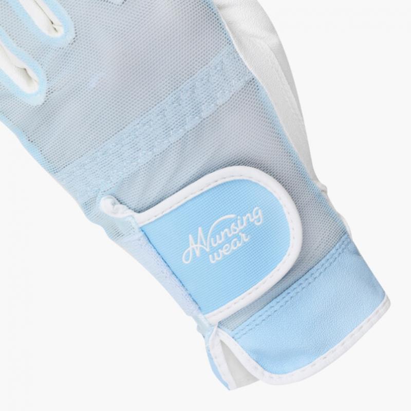 Munsingwear Women Mesh Gloves Light Blue Mr122lgl31