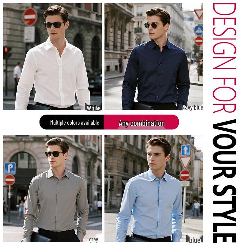Pierre Cardin Men's Summer Non-Iron Business Casual Shirt