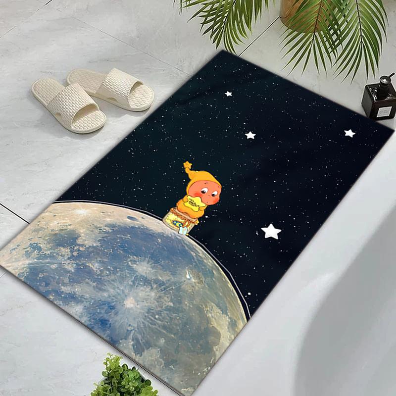 Twinkle Twinkle Starry Night Magic Carpet Home Decor Suitable For All Seasons Bathroom Mat Dormitory Decoration Christmas Gifts