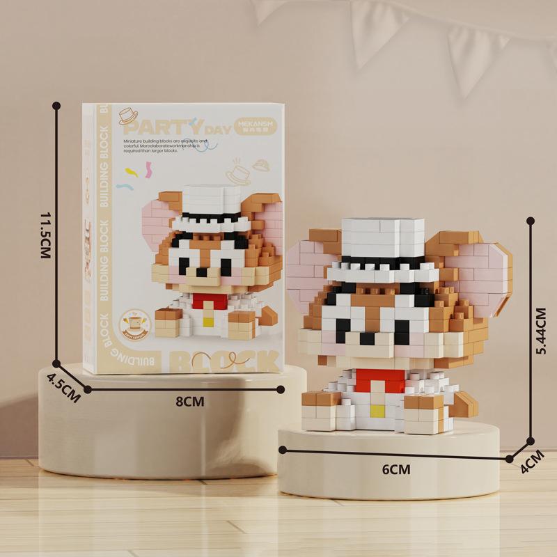 New Creative Micro-particle Toy Building Blocks K226-K248 Hat Party Animation Cartoon Series Educational Leisure Toys