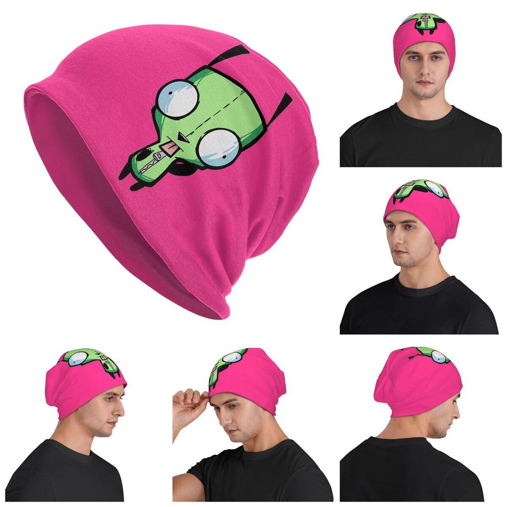 Invader Zim Madness Unisex Adult Beanies Caps Knitted Bonnet Hat Warm Hip Hop Autumn Winter Outdoor Skullies Hats