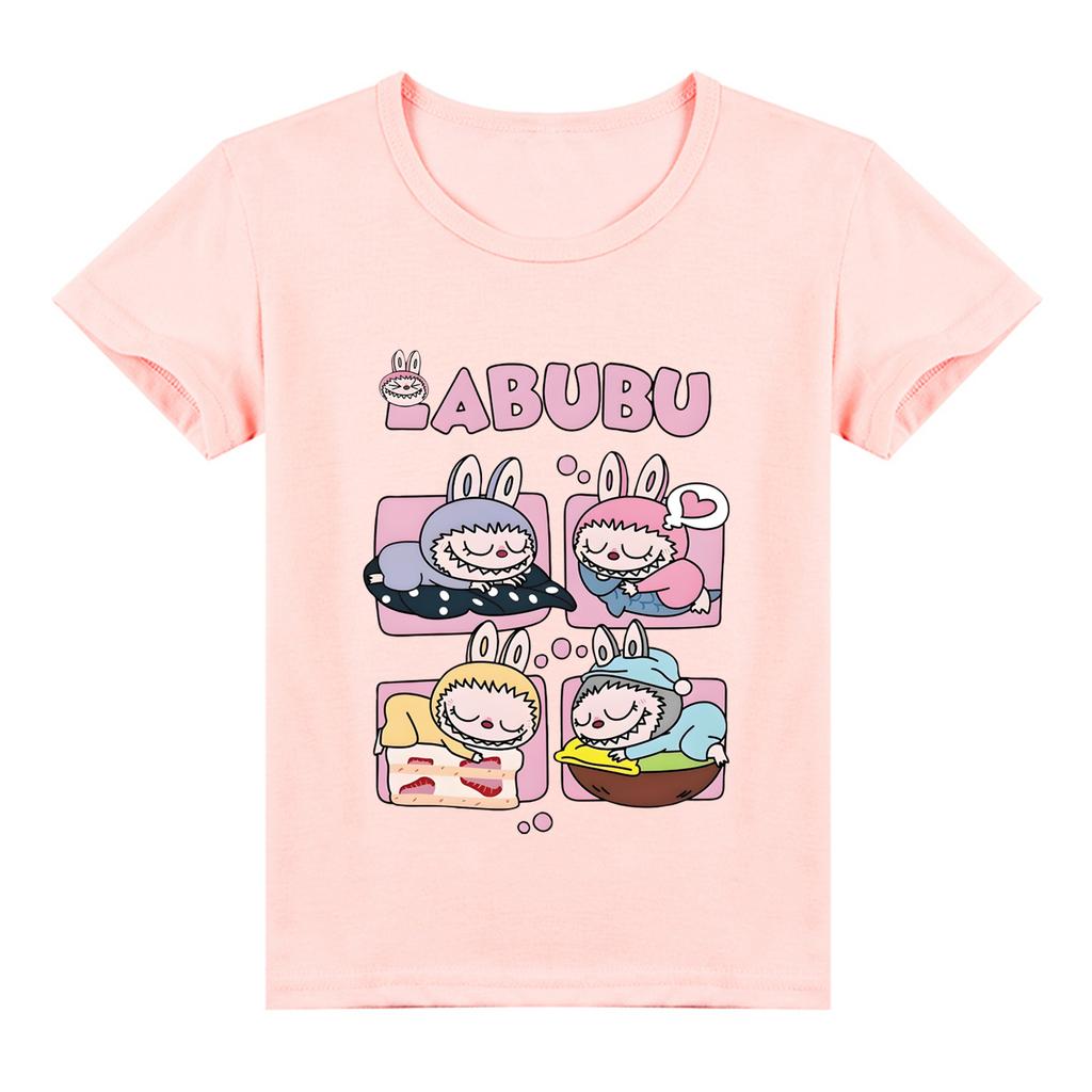 Kinder 2D T-Shirt Labubu T-Shirt Kinder Kurzarm