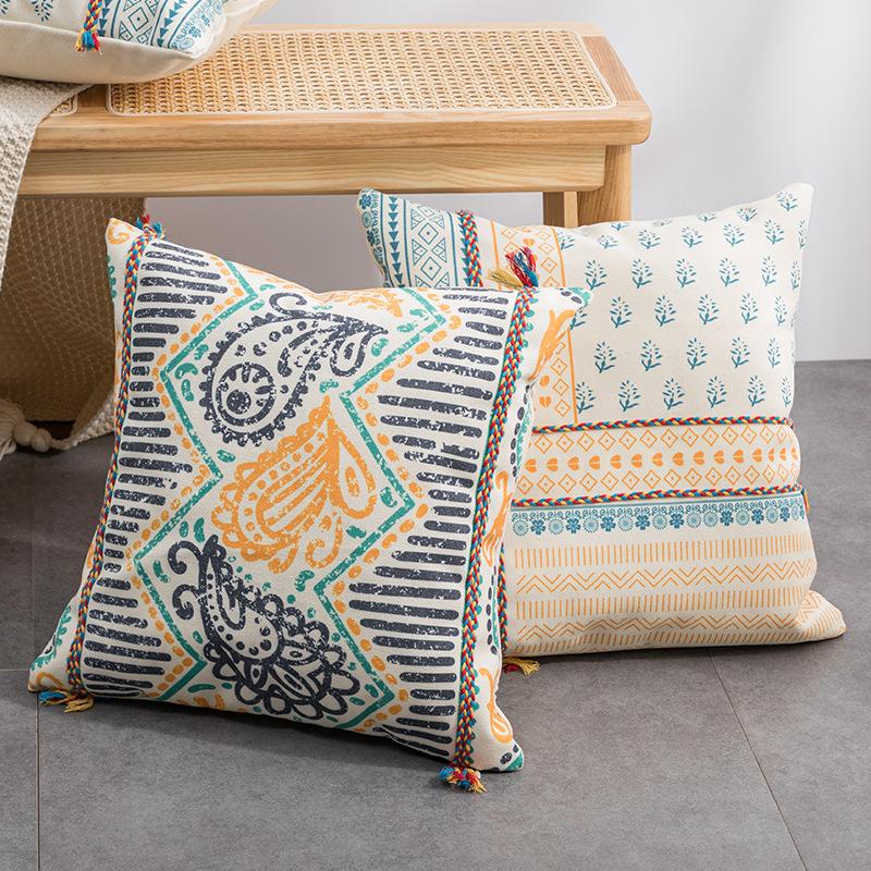 Bohemia Look Geometry Printed Pillowcase Case Decorate Sofa Furniture Soft Cushion Case 45x45cm /30x50cm Durable Material