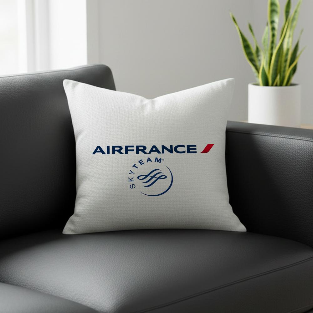 Brand Air France Cushion Cover Natural Linen Pillowcase Set AllinOne Decor for Sofa Bedroom Chair