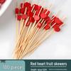Qiwei Disposable Bamboo Fruit Picks
